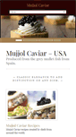 Mobile Screenshot of mujjolcaviar.com